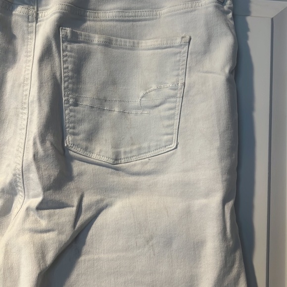 American Eagle White Flare Super Stretch Jeans 20 LONG - Picture 5 of 6